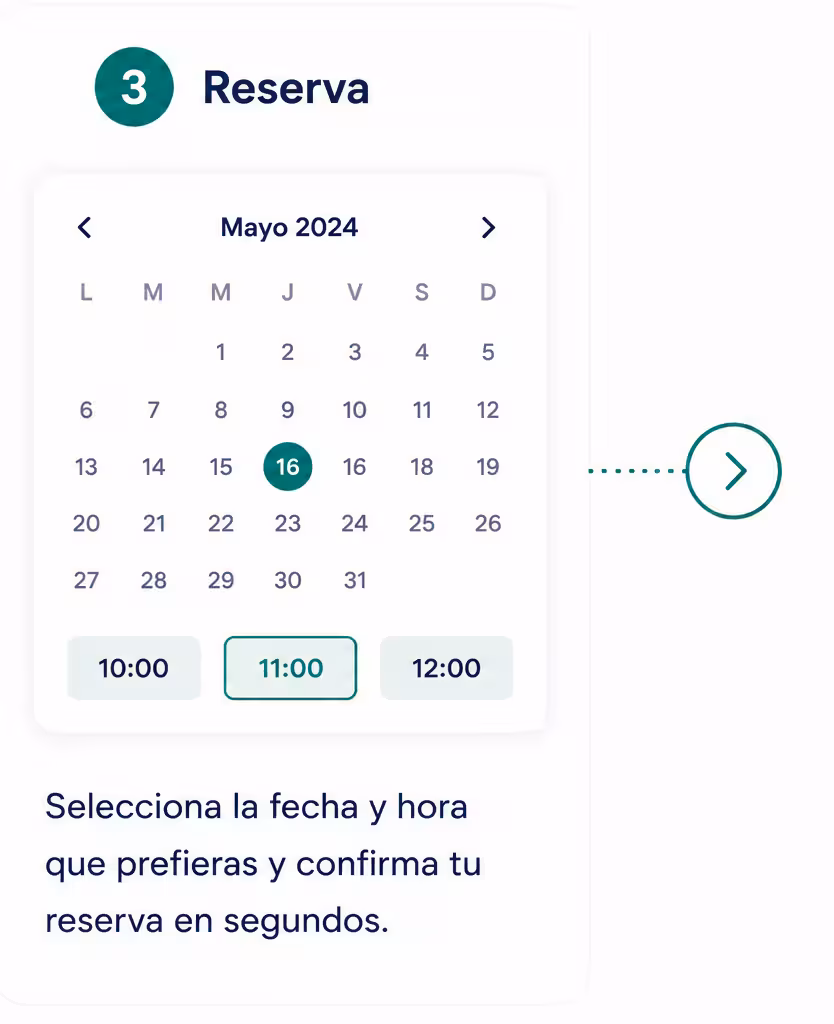 Paso 3: Reserva